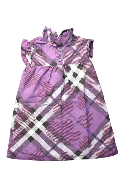 A Purple Short Sleeve Dresses from Burberry in size 6-12M for girl. (Front View)