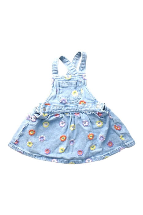A Multicolour Overall Dresses from Seed in size 6-12M for girl. (Front View)