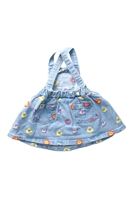 A Multicolour Overall Dresses from Seed in size 6-12M for girl. (Back View)