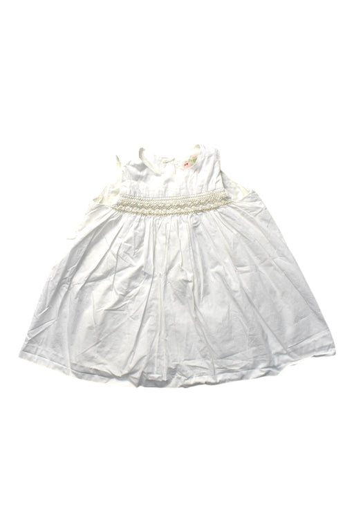 A White Sleeveless Dresses from Bonpoint in size 2T for girl. (Front View)