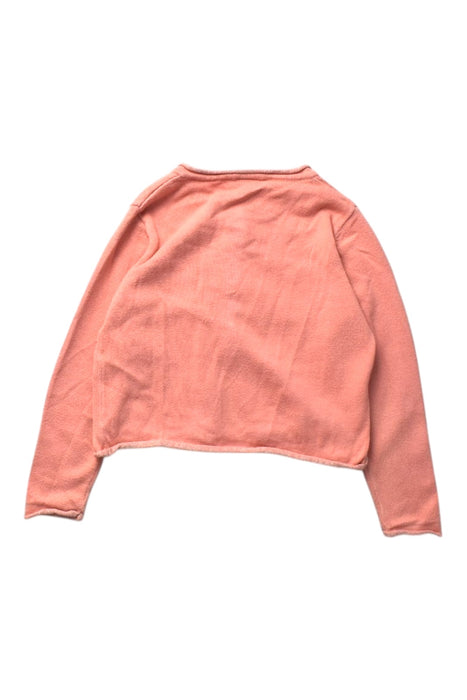 A Peach Cardigans from Petit Bateau in size 3T for girl. (Back View)