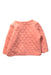A Peach Puffer/Quilted Jackets from Petit Bateau in size 3-6M for girl. (Back View)