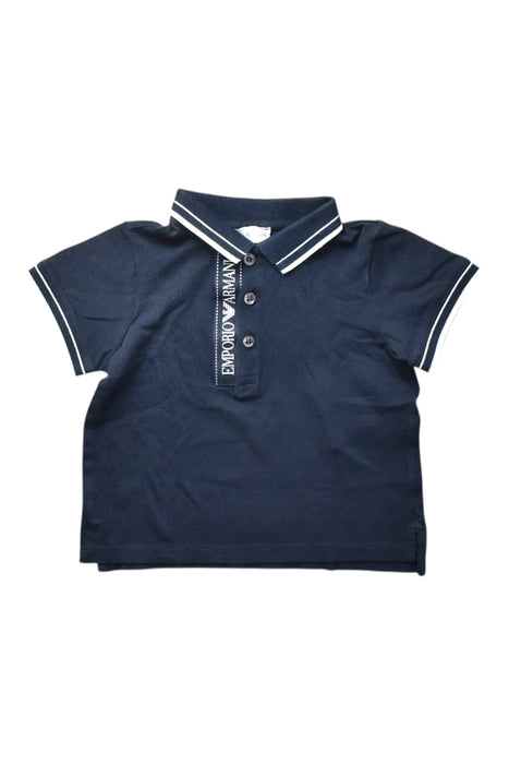 A Navy Short Sleeve Polos from Emporio Armani in size 18-24M for boy. (Front View)