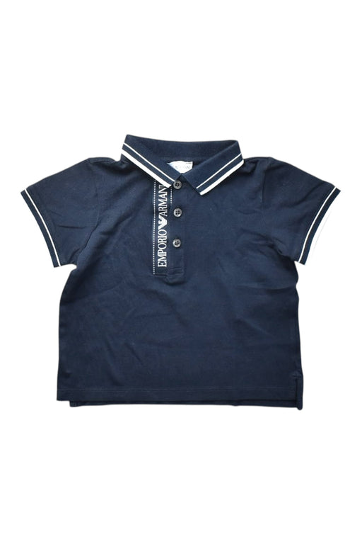A Navy Short Sleeve Polos from Emporio Armani in size 18-24M for boy. (Front View)