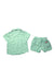 A Green Shorts Sets from Seed in size 3T for boy. (Back View)