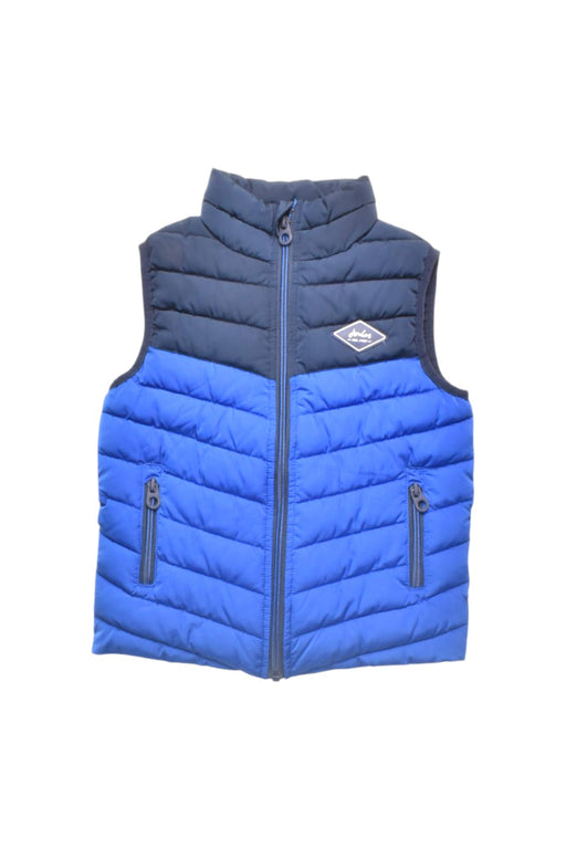 A Navy Outerwear Vests from Joules in size 5T for boy. (Front View)