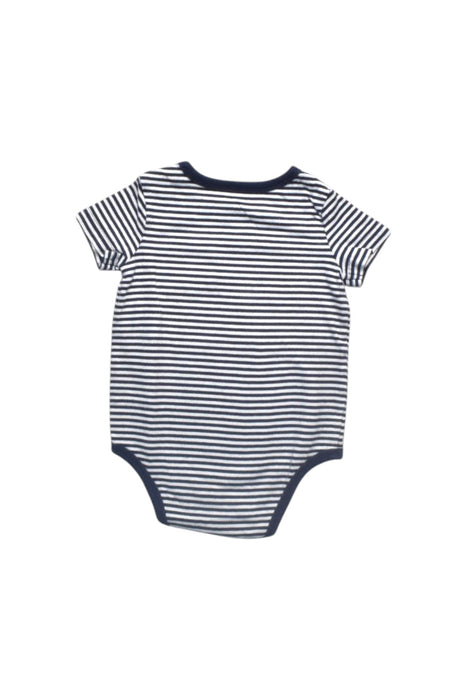 A Navy Short Sleeve Bodysuits from Ralph Lauren in size 3-6M for boy. (Back View)