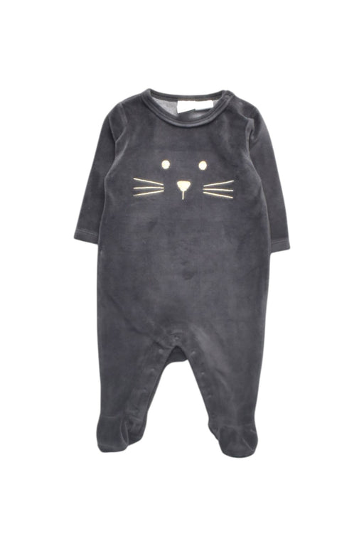 A Black Onesies from Seed in size 0-3M for girl. (Front View)