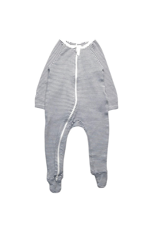 A White Onesies from Purebaby in size 3-6M for boy. (Front View)