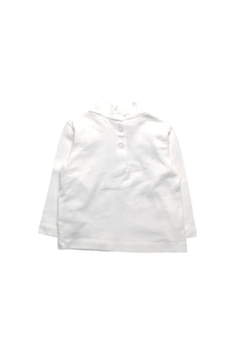 A White Long Sleeve Tops from Chicco in size 6-12M for boy. (Back View)