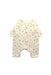A Ivory Long Sleeve Rompers from Petit Bateau in size 0-3M for boy. (Front View)