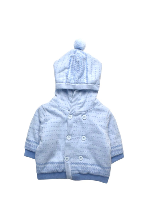 A Blue Cardigans from Purebaby in size 0-3M for boy. (Front View)