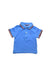 A Blue Short Sleeve Polos from Tommy Hilfiger in size 3-6M for boy. (Front View)