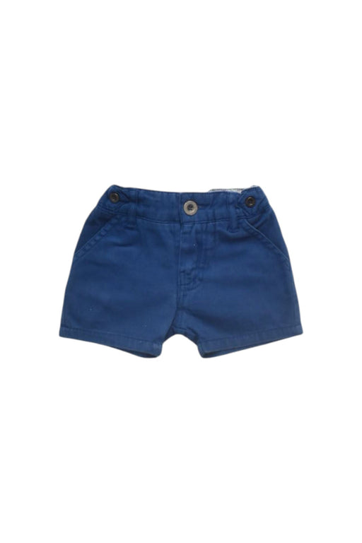 A Blue Shorts from Purebaby in size 0-3M for boy. (Front View)