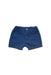 A Blue Shorts from Purebaby in size 0-3M for boy. (Front View)
