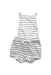 A Grey Sleeveless Rompers from Seed in size 3-6M for boy. (Front View)