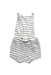 A Grey Sleeveless Rompers from Seed in size 3-6M for boy. (Back View)