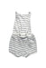A Grey Sleeveless Rompers from Seed in size 3-6M for boy. (Back View)