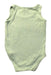 A Green Sleeveless Bodysuits from Mori in size 6-12M for girl. (Back View)