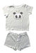 A White Shorts Sets from Mori in size 6-12M for girl. (Front View)