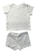 A White Shorts Sets from Mori in size 6-12M for girl. (Back View)