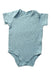 A Blue Short Sleeve Bodysuits from Mori in size 6-12M for boy. (Front View)