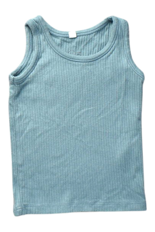 A Blue Sleeveless Tops from Mori in size 6-12M for boy. (Front View)