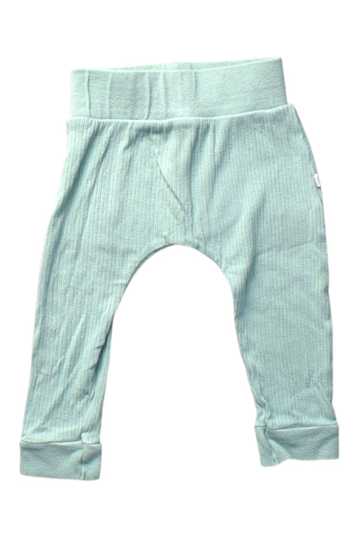 A Teal Casual Pants from Mori in size 6-12M for girl. (Front View)