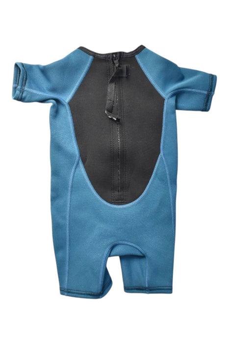 A Black Rash Guards from Quiksilver in size 2T for boy. (Back View)