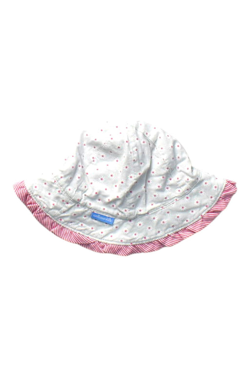 A White Sun Hats from Wallaroo Hat Company  in size 6-12M for girl. (Front View)
