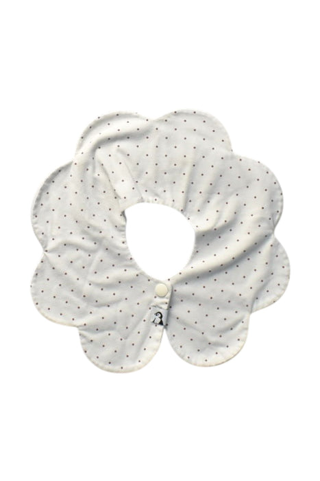 A White Bibs from Konny in size O/S for girl. (Front View)