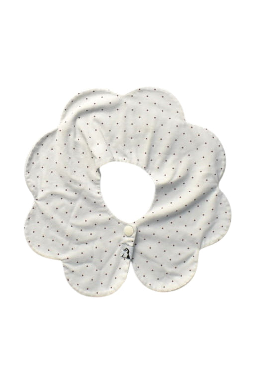 A White Bibs from Konny in size O/S for girl. (Front View)