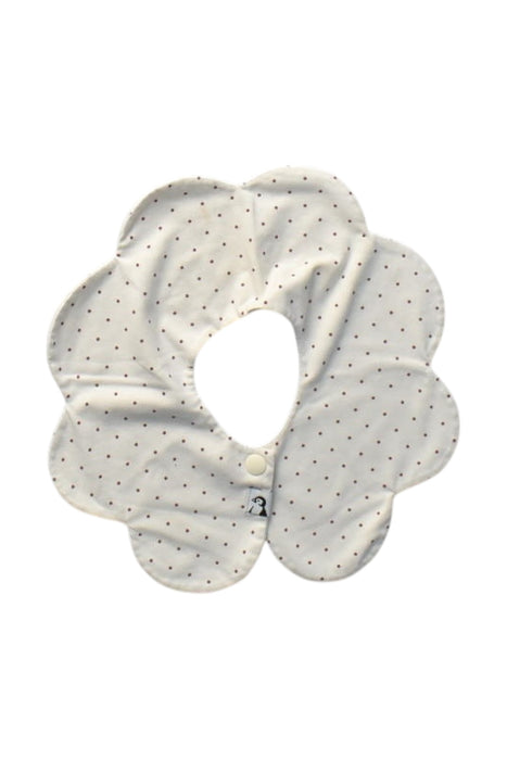 A White Bibs from Konny in size O/S for girl. (Front View)