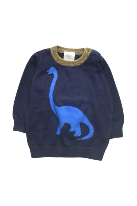 A Navy Crewneck Sweatshirts from Seed in size 6-12M for boy. (Front View)