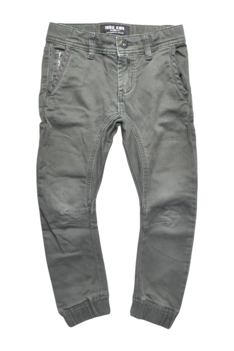 A Grey Casual Pants from Indie Kids by Industrie in size 4T for boy. (Front View)