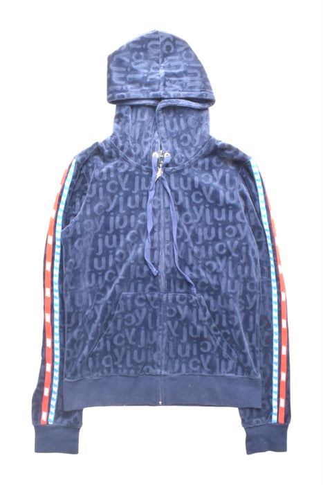 A Navy Lightweight Jackets from Juicy Couture in size 10Y for girl. (Front View)