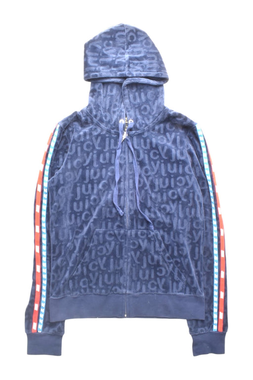 A Navy Lightweight Jackets from Juicy Couture in size 10Y for girl. (Front View)