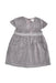A Grey Short Sleeve Dresses from The Little White Company in size 12-18M for girl. (Front View)