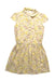 A Yellow Short Sleeve Dresses from Gucci in size 4T for girl. (Front View)