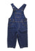 A Navy Long Overalls from Jacadi in size 3-6M for boy. (Front View)