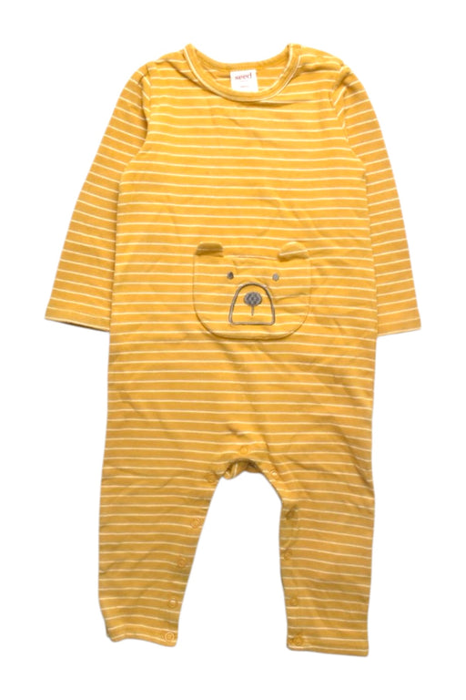 A Yellow Long Sleeve Jumpsuits from Seed in size 6-12M for boy. (Front View)