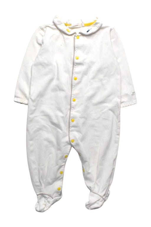 A White Long Sleeve Jumpsuits from Chateau de Sable in size 6-12M for neutral. (Front View)