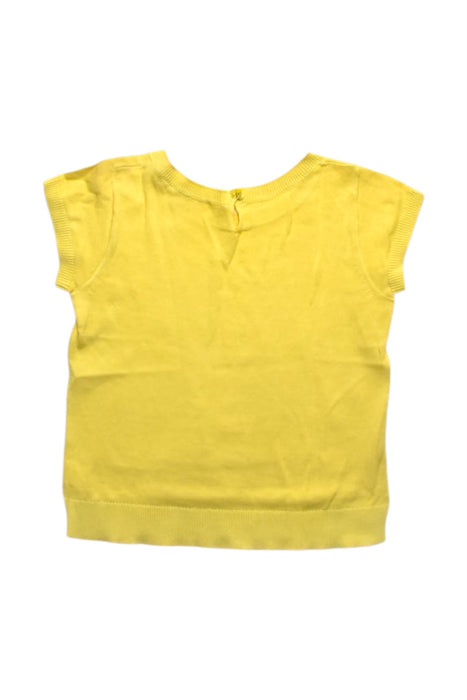 A Yellow Short Sleeve Tops from Bonpoint in size 4T for girl. (Back View)