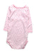 A Pink Long Sleeve Bodysuits from Petit Bateau in size 3-6M for girl. (Back View)