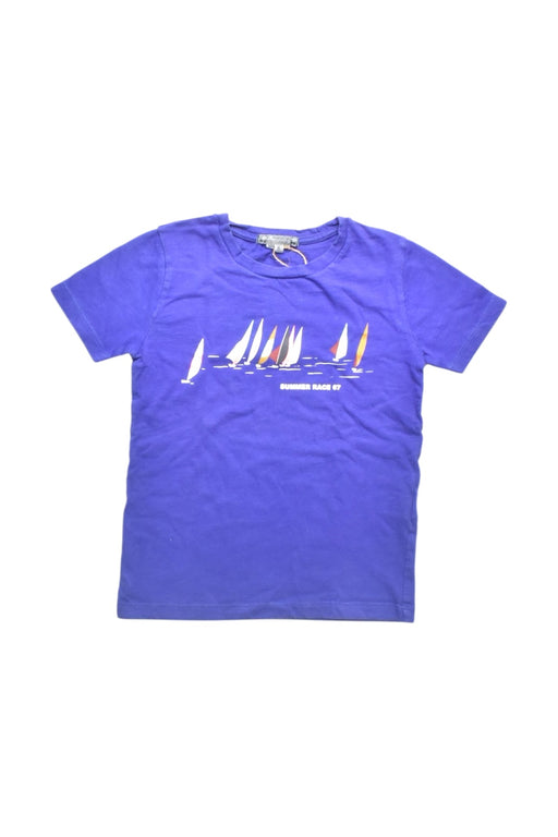 A Purple Short Sleeve T Shirts from Bonpoint in size 6T for boy. (Front View)