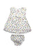 A White Dress Sets from Kenzo in size 0-3M for girl. (Front View)