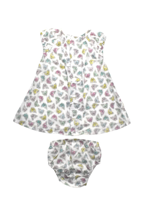 A White Dress Sets from Kenzo in size 0-3M for girl. (Back View)
