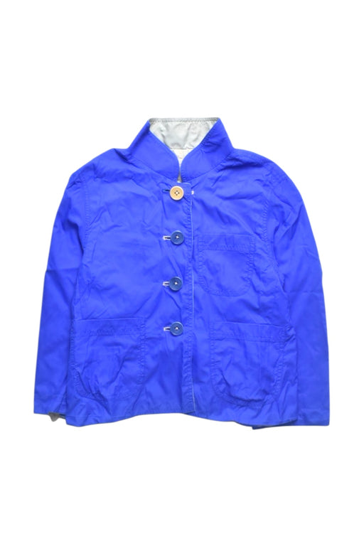 A Blue Lightweight Jackets from Shanghai Tang in size 2T for boy. (Front View)
