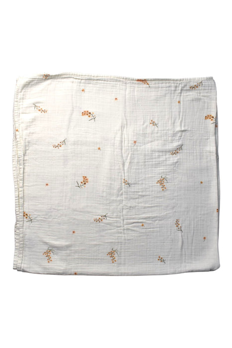 A White Swaddles from Mushie in size O/S for girl. (Front View)