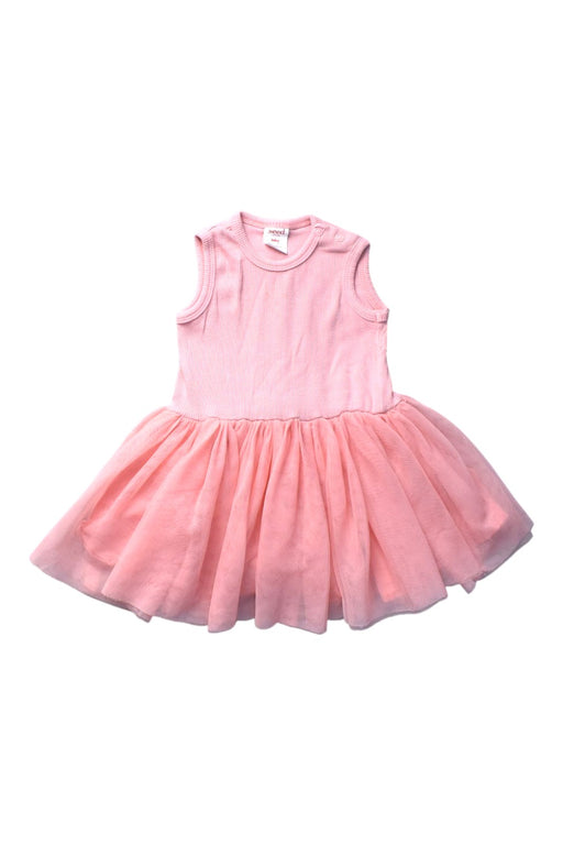 A Pink Sleeveless Dresses from Seed in size 6-12M for girl. (Front View)
